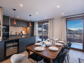 Luxueux appartement 4 chambres avec balcon, casier à skis, proche des pistes à Courchevel 1650 - FR-1-563-136